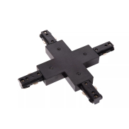 Lucide Track X coupler - Système de voie monophasé - 230V - Noir
