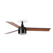 Faro Rudder Tek 3 S - ventilateur de plafond avec lumière et rosace encastrée - Ø 106 cm - noir mat - 2700K