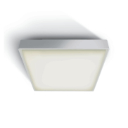 ONE Light E27 Plafo Outdoor Square - plafonnier d'extérieur - 29,5 x 29,5 x 10,5 cm - IP65 - blanc