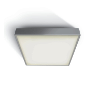 ONE Light E27 Plafo Outdoor Square - plafonnier extérieur - 29,5 x 29,5 x 10,5 cm - IP65 - gris