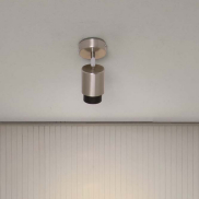 Nova Luce Ison - spot en saillie 1L - Ø 8 x 17 cm - nickel satiné