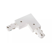 Lucide Track L-joint left - Système de rail monophasé - 230V - blanc
