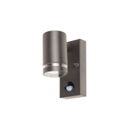 Integral LED Malaga – applique murale extérieure avec détecteur de mouvement – 6,8 x 11,6 x 14,9 cm – IP54 – anthracite
