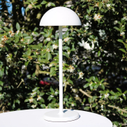 Lucide Joy - lampe de table rechargeable - Ø 12 x 32 cm - 1,5W dimmable LED inclus - IP54 - blanc