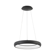 Nova Luce Albi - lampe suspendue - Ø 41 x 120 cm - 32W LED dimmable inclus - noir sable