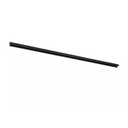 Lucide Track Rail en applique - Système de rail monophasé avec plaque de recouvrement - 1 mètre - Noir
