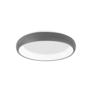 Nova Luce Albi - plafonnier - Ø 41 x 8,5 cm - 32W LED dimmable inclus - gris sable