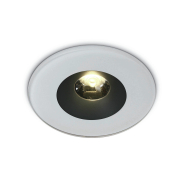 ONE Light Gamme Salle de Bains - spot encastré - Ø 110 mm, Ø 94 mm encastrable - 6W LED inclus - IP65 - blanc