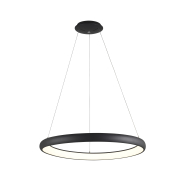 Nova Luce Albi - lampe suspendue - Ø 81 x 120 cm - 80W LED dimmable inclus - noir