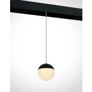 ONE Light système de rail magnétique - Pendentifs boule - Ø 9,3 x 150 cm - 10W LED inclus - noir