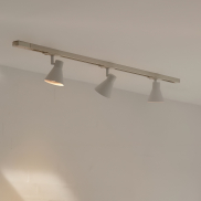 Nordlux Eik Link 3-Kit + 1M Rail - spot sur rail GU10 - Ø 8,5 x 16 cm - blanc