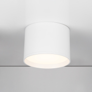Nova Luce Ziaza - plafonnier - Ø 12 x 8,6 cm - 17W LED inclus - blanc sablé