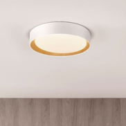 Nova Luce Stake - plafonnier - Ø 60 x 9 cm - 50W LED dimmable inclus - blanc sable