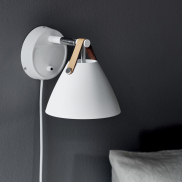 Design for the People Strap 15 - applique murale avec interrupteur - 21,5 x 16,5 x 17 cm - blanc