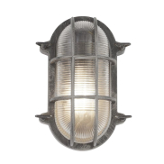 Searchlight Bulkhead - lampe d'extérieur pour plafond / mur - 16 x 25 cm - IP44 - noir argenté