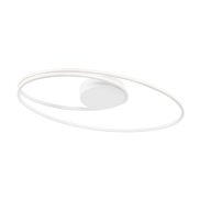 Nova Luce Viareggio - plafonnier - 60 x 35 x 15 cm - 28W LED inclus - blanc