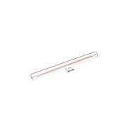 Daylight Italia Ampoule LED - Linea clear - Ø 3 x 30 cm - S14d - 6W dimmable - 2700K - transparent