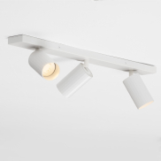 Nova Luce Zelos - spot en saillie 3L - 60 x 13,7 x 6 cm - blanc sablé