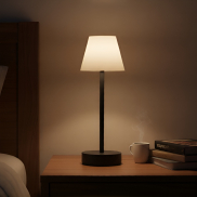 New Garden Lola Slim 30 - lampe de table rechargeable avec variateur tactile - Ø 11 x 32 cm - 1,9W LED dimmable inclus - IP44 - anthracite - couleur de lumière blanche