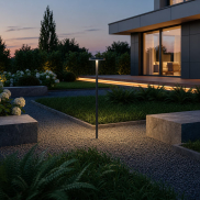 VK Lighting Mush - lampe de jardin à piquet - Ø 15 x 60,8 cm - 8W LED inclus - IP65 - anthracite