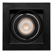 Projectlight Bloq - spot encastrable - 100 x 100 mm, 92 x 92 mm encastrable - noir
