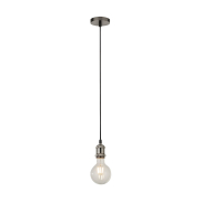 Searchlight Suspension - lampe suspendue - Ø 9,8 x 150 cm - argent satiné