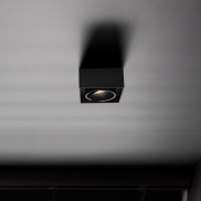 Nova Luce Brook - spot encastré - 9,6 x 9,6 x 7,8 cm, encastré 79 mm - noir