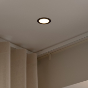 Nordlux Olea 3-Kit - spot encastré - Ø 85 mm, Ø 68 mm taille d'encastrement - 4,4W LED inclus - IP65 - noir