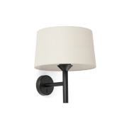Faro Windsor - applique murale - Ø 29 x 39,2 x 26,5 cm - noir mat et lino