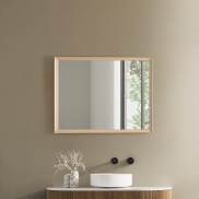 Nova Luce Ambor - miroir avec éclairage - 60 x 80 x 5,5 cm - 38W LED inclus - IP44 - Or anodisé