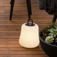 Nova Luce Jigra - source lumineuse portable rechargeable - Ø 16 x 22 cm - 2W dimmable LED inclus - IP54 - anthracite foncé