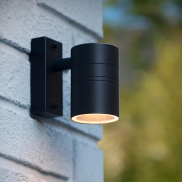 Lucide Arne - applique murale extérieure - 6,3 x 12 x 11,7 cm - 5W LED inclus - IP44 - noir