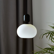 Nordlux Notti - lampe suspendue - Ø 20 x 223,8 cm - noir et moka