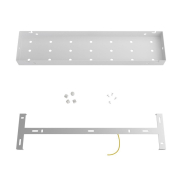 Creative Cables - Rose-One Rosace de plafond rectangulaire 21+6 trous - 52 x 12 x 3,5 cm - blanc