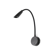Faro Boken - applique murale avec interrupteur - 5 x 46 cm - 3W LED inclus - noir mat