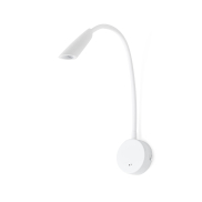 Faro Boken - applique murale avec interrupteur - 5 x 46 cm - 3W LED inclus - blanc mat