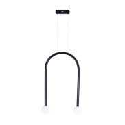Maxlight Enigma - lampe suspendue - 40 x 180 cm - 2 x 2W LED inclus - noir
