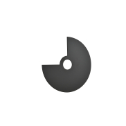 Artdelight Moon - anneau accessoire - Ø 24 cm - noir
