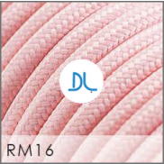 Daylight Italia - cordon textile - par 100 cm - rose pâle
