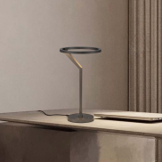 Nova Luce Tilia - lampe à poser - Ø 22 x 38 cm - 16W dimmable LED inclus - nickel brumeux