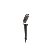 VK Lighting Sui - spot à piquet - Ø 3 x 7,2 cm - 3W LED inclus - IP65 - Brun rouille