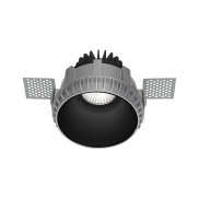 Nova Luce Belluno - spot encastré sans garniture - Ø 82 mm, Ø 105 mm encastré - IP54 - noir