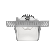 Nova Luce Belluno - spot encastrable sans garniture - 73 x 73 mm, 96 x 96 mm taille d'encastrement - IP54 - blanc
