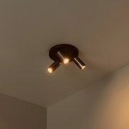 Lucide Ritmo - spot en saillie 3L - Ø 18 x 11,1 cm - café