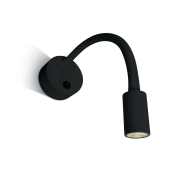 ONE Light Reading Spots - applique murale avec interrupteur - 20 x 8 cm - 3W LED inclus - noir