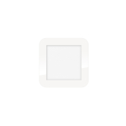 ETH Anne Square - plafonnier - 17 x 2,7 x 17 cm - 3 niveaux de gradation - 10W LED inclus - IP44 - blanc