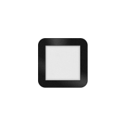 ETH Anne Square - plafonnier - 17 x 2,7 x 17 cm - 3 niveaux de gradation - LED 10W inclus - IP44 - noir