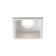 Faro Hyde - spot encastrable - 89 x 89 mm, 83 x 83 mm encastrable - IP44 - blanc mat