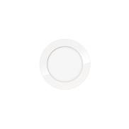 ETH Anne Round - plafonnier - Ø 17 x 2,7 cm - 3 niveaux de gradation - 10W LED inclus - IP44 - blanc