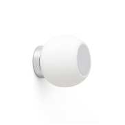 Faro Moy - applique/plafonnier - Ø 14 x 13 cm - 4W LED inclus - IP44 - aluminium satiné